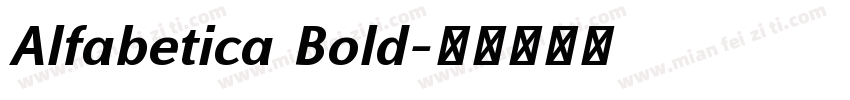 Alfabetica Bold字体转换
